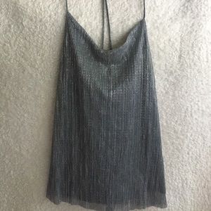 Express 🌼🌼🌼Silver Sparkly Tank Top